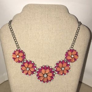 Bold Flower Statement Necklace